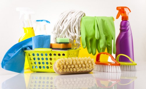 Specialist post-construction cleaning removing plaster dust and debris