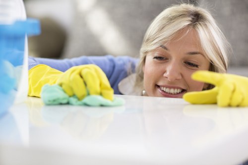 End of tenancy cleaning in Kensington for a bright apartment