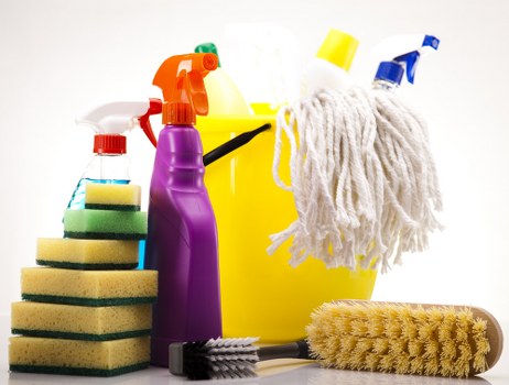 Sanitised meeting room during office cleaning in Kensington